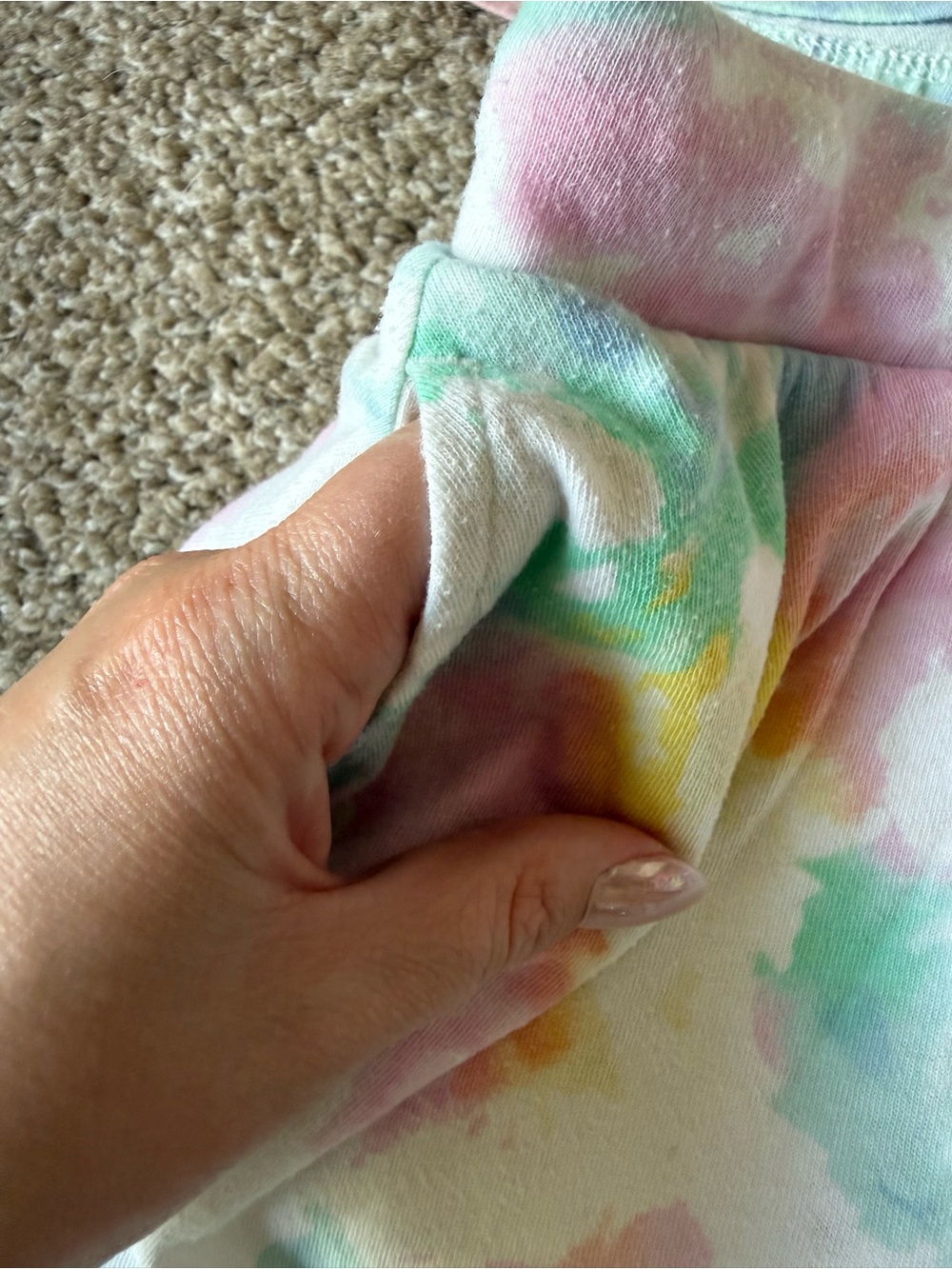 Cat & Jack Pastel Tie-Dye Two-Piece Skort Set (XS) - Picture 5 of 8